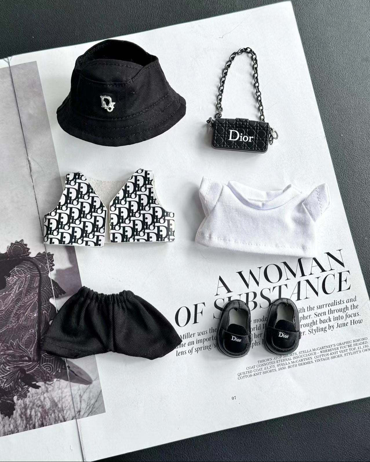 Dior-Inspired Labubu Oblique Streetwear - (Labubu Not Included)
