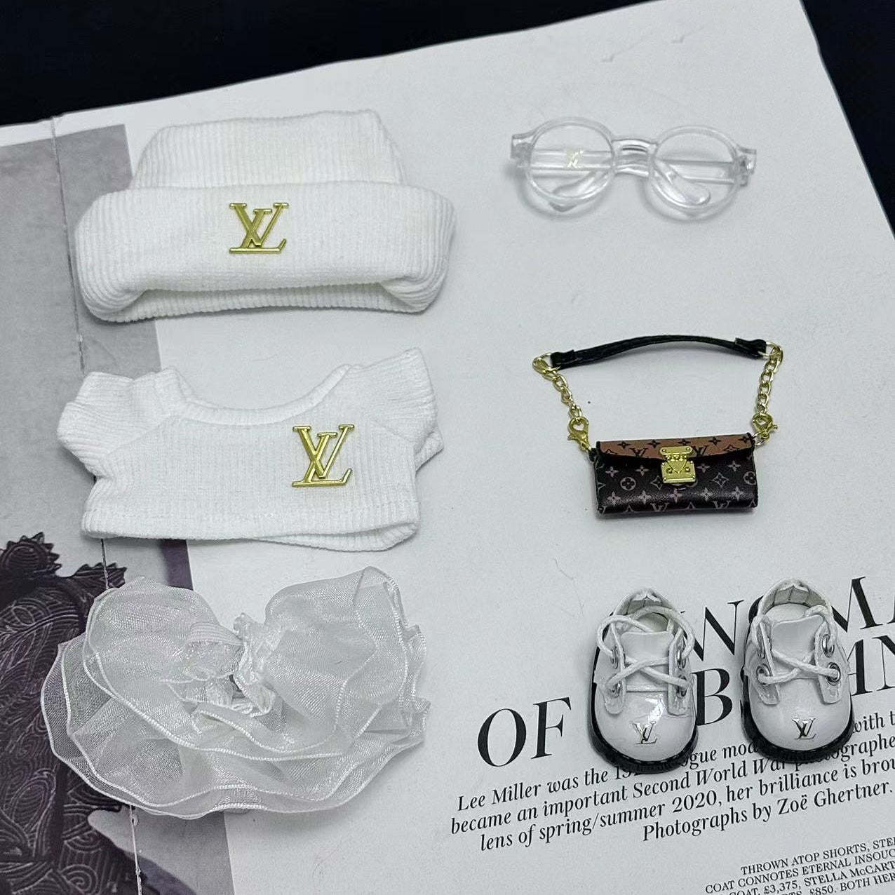 White Monogram Louis Vuitton - (Labubu Not Included)