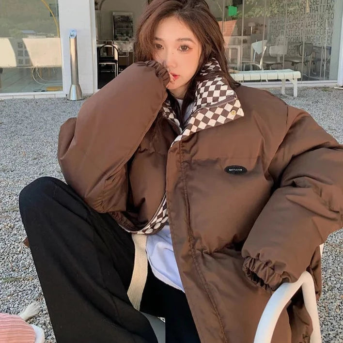 Winter Zipper Jacket Kawaii Side