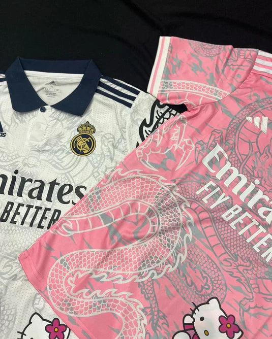 Real Madrid Hello Kitty T-Shirt | Chinese Dragon Edition GatoGeek