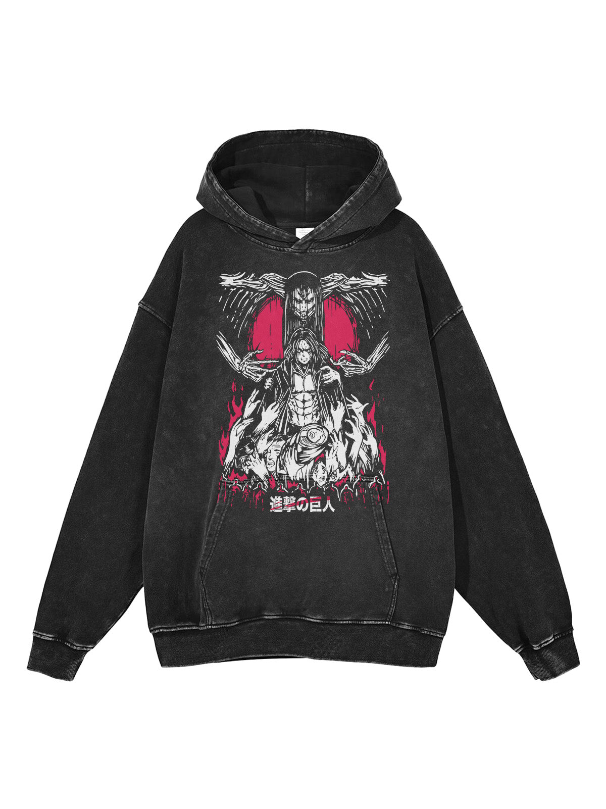EREN VINTAGE HOODIE Kawaii Side