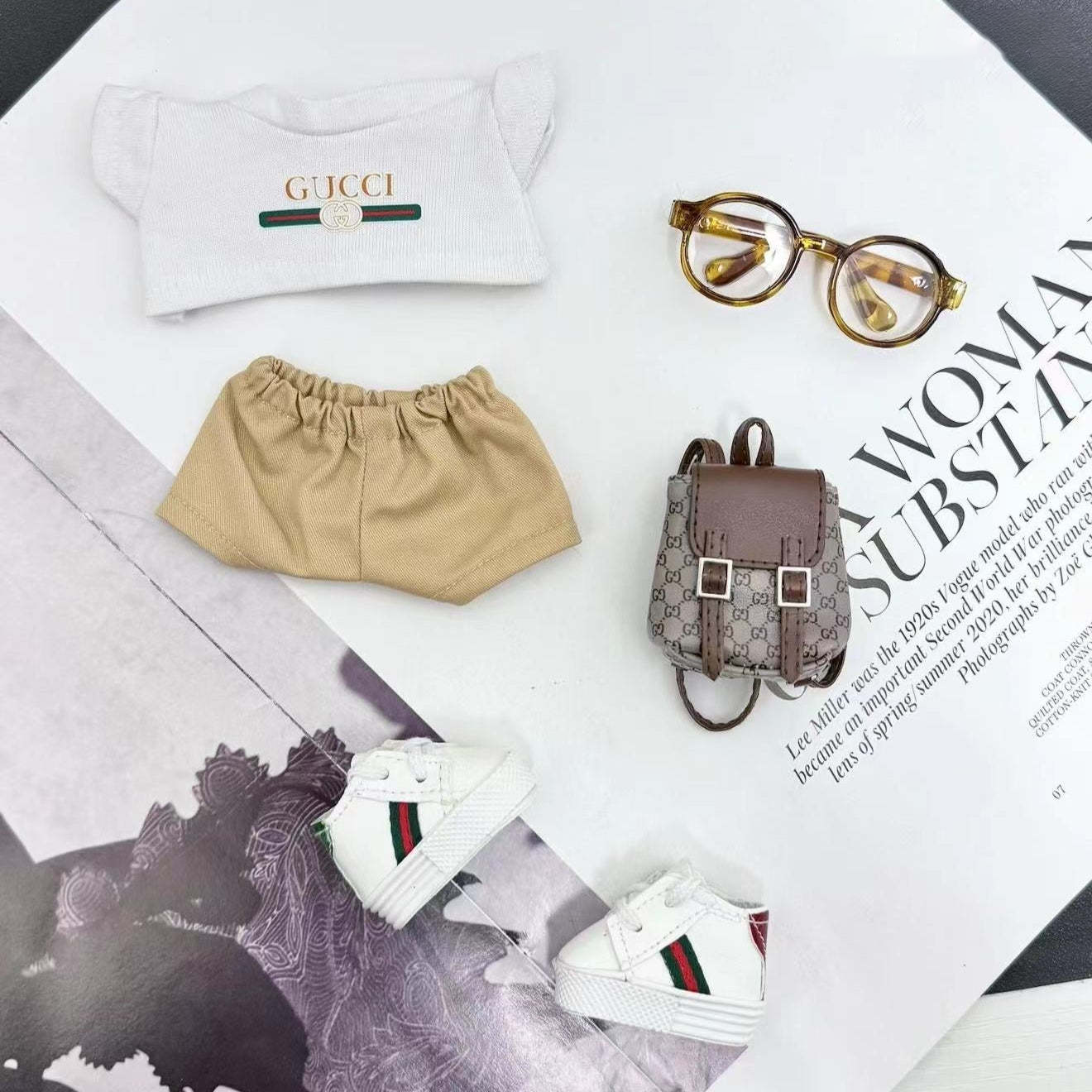 Gucci-Inspired Labubu Casual Streetwear - (Labubu Not Included)