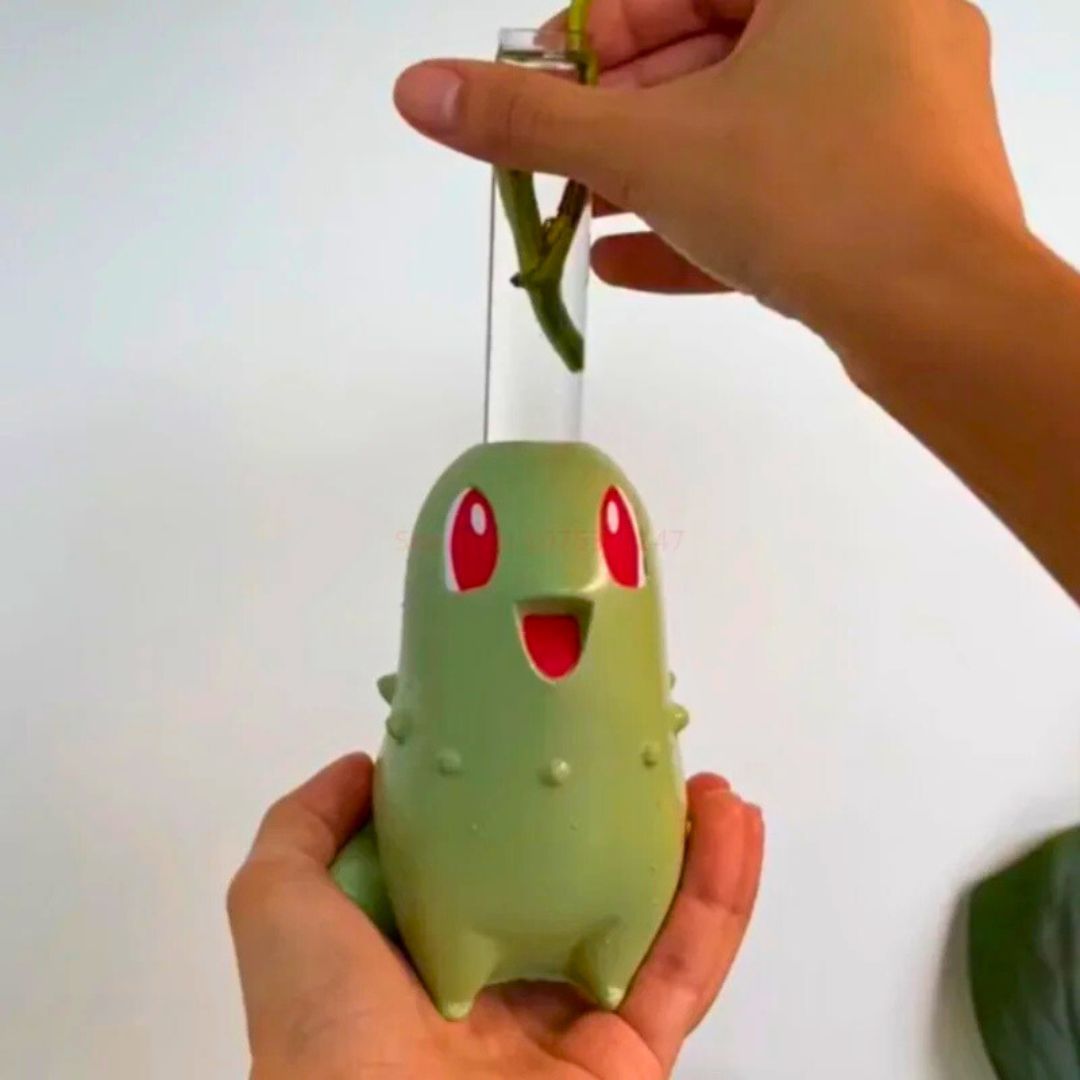 Chikorita Kawaii Planter Pot Kawaii Side