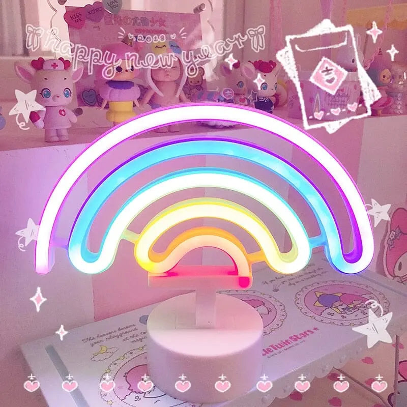 Luminária de Led Cute Arco-Iris - Kawaii Side
