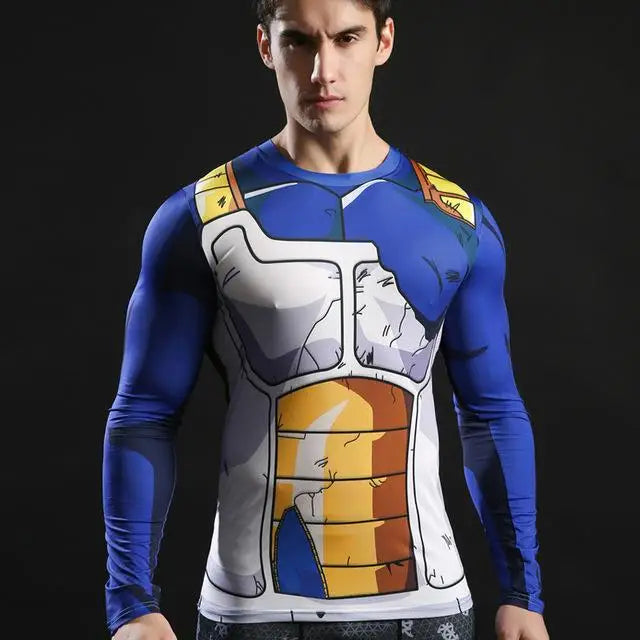 Saiyajin Fitness Long Sleeve T-Shirt Kawaii Side