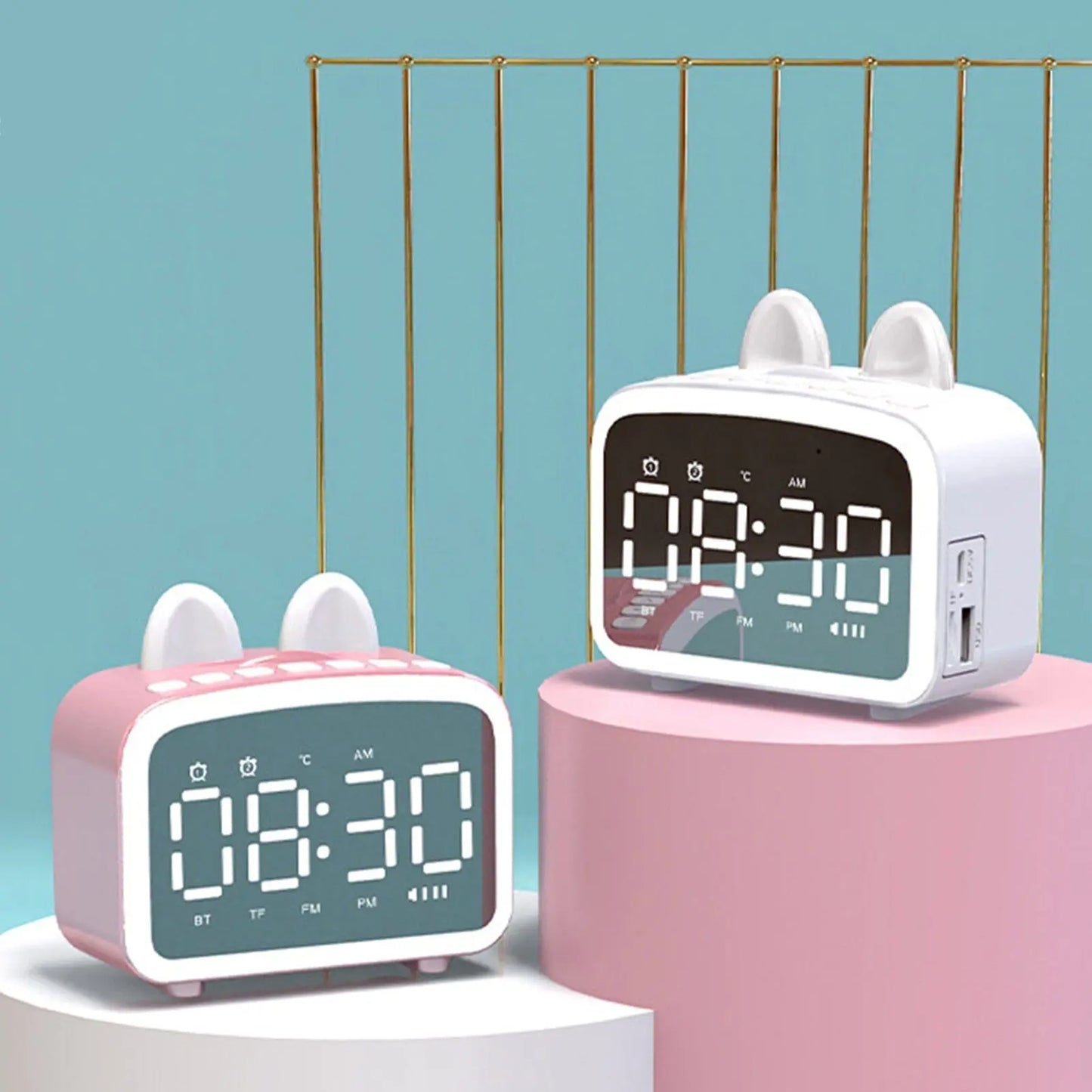 Despertador Kawaii Wireless com Orelhinhas - Kawaii Side