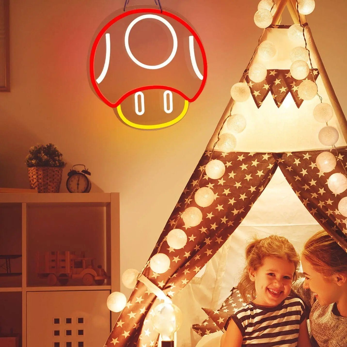 Led Neon Cogumelo Mario World - Kawaii Side