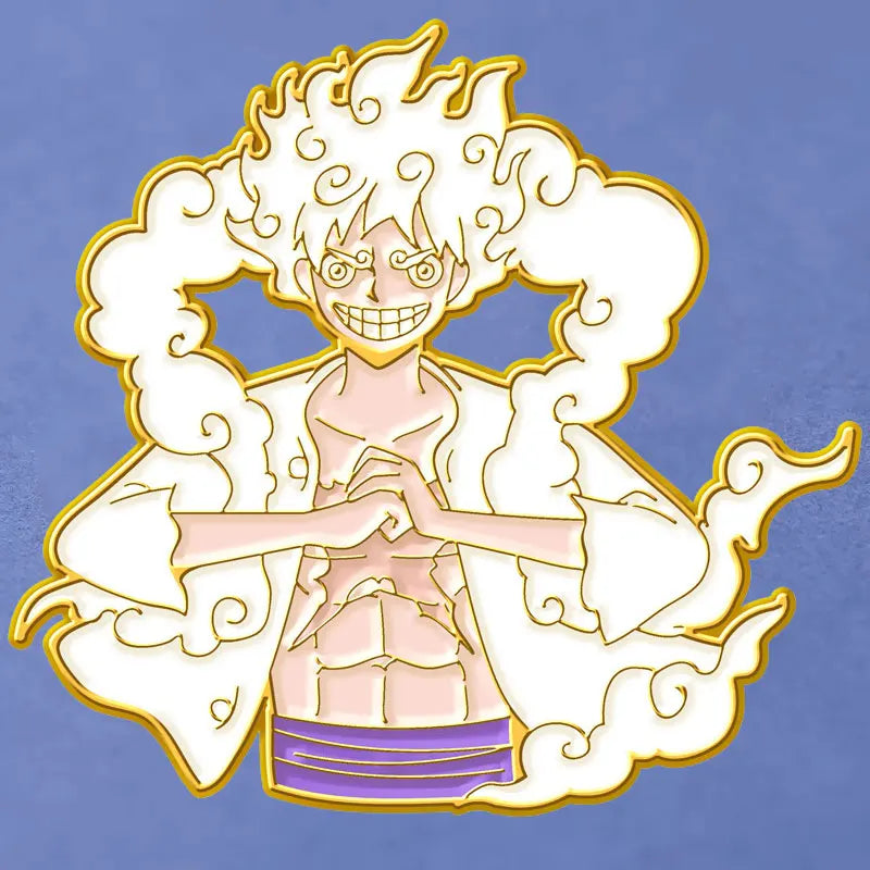 Nika Gear 5 Enamel Pin Kawaii Side