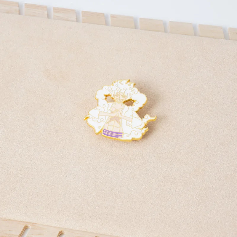 Nika Gear 5 Enamel Pin Kawaii Side