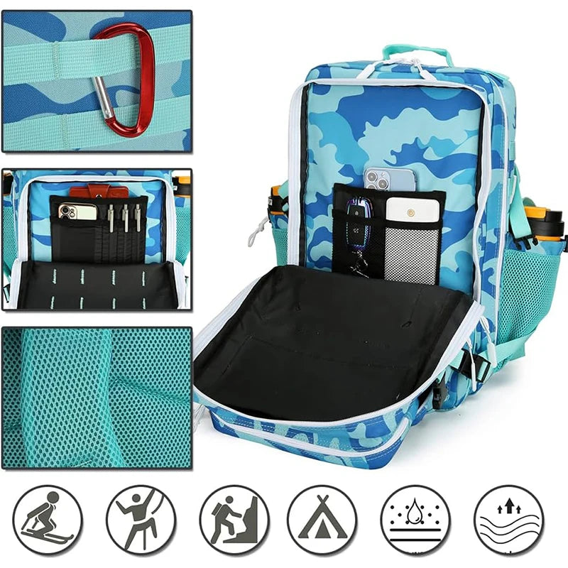 Blue Hurricane - Outdoor Assault Backpack 45L Kawaii Side