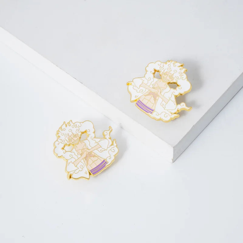 Nika Gear 5 Enamel Pin Kawaii Side