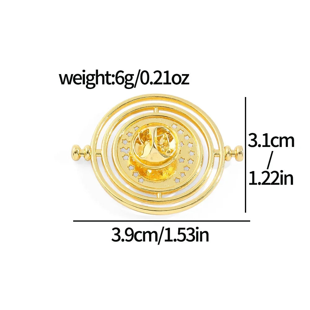 Time Turner Hourglass Enamel Pin