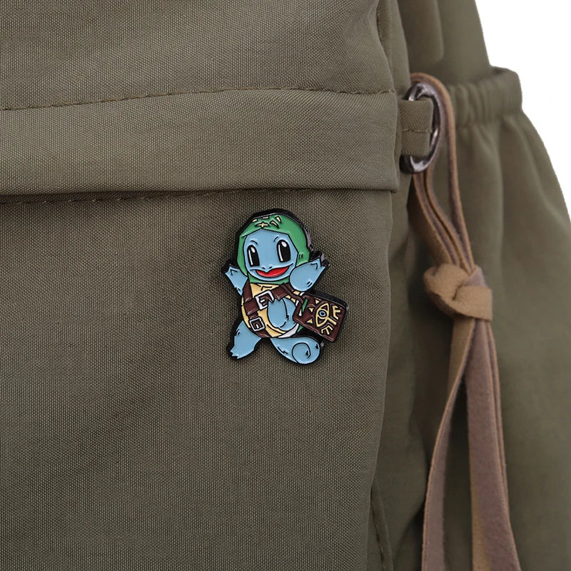 Classic Poke Fusion Enamel Pin Kawaii Side