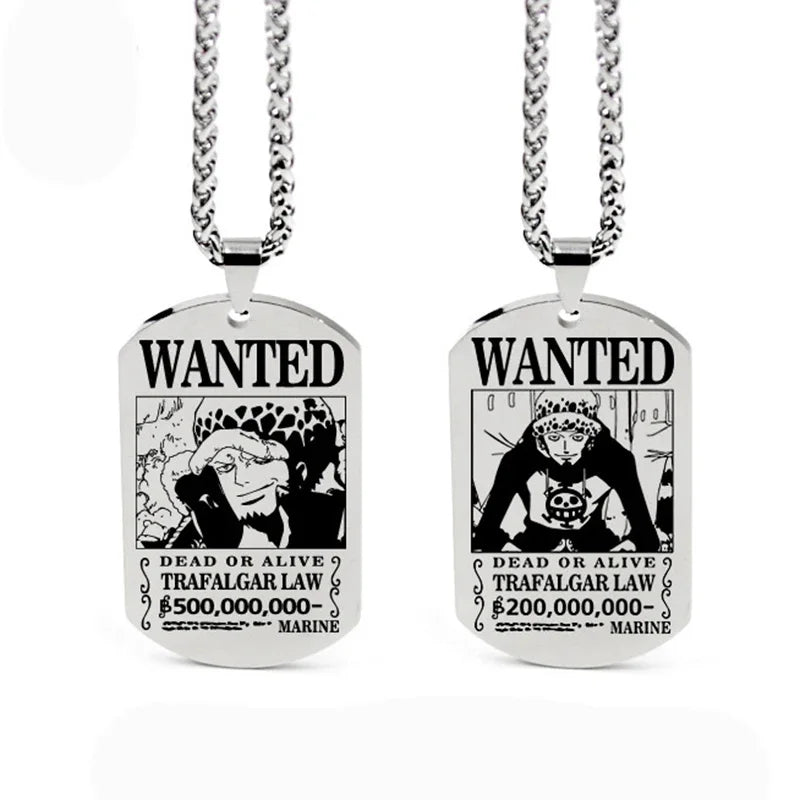 Pirate Tag Necklace Kawaii Side