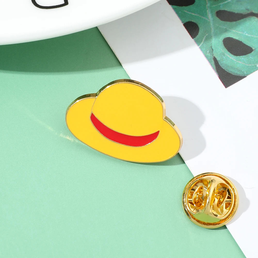 Straw Hat Limited Edition Enamel Lapel Kawaii Side