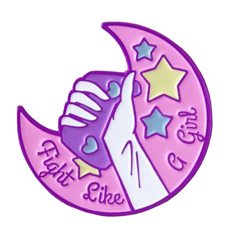 Cute Sailor Girls Anime Enamel Pin