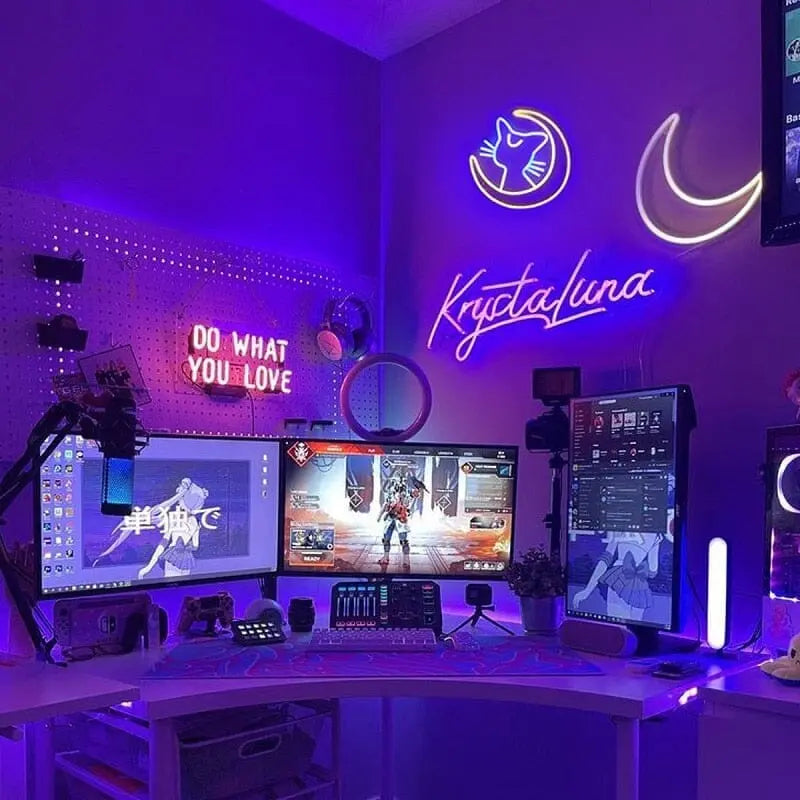 Sailor Moon Led Neon Setup Kawaii Cozy - Kawaii Side