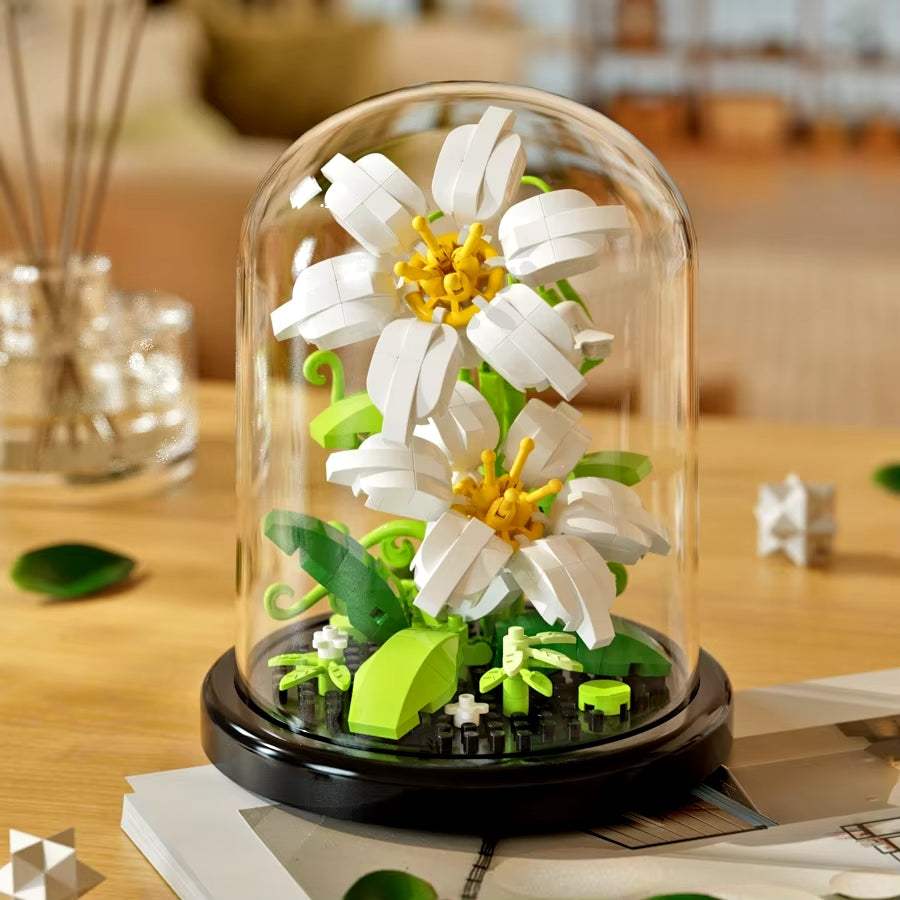 Cute Flowers Building Blocks Kawaii Side