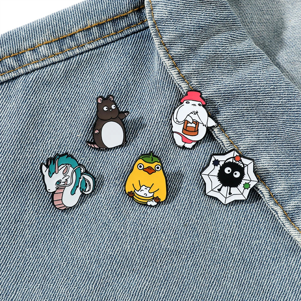 Kawaii Spirited Away Enamel Pin Kawaii Side