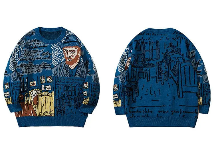 Van Gogh Vintage Sweater - Kawaii Side