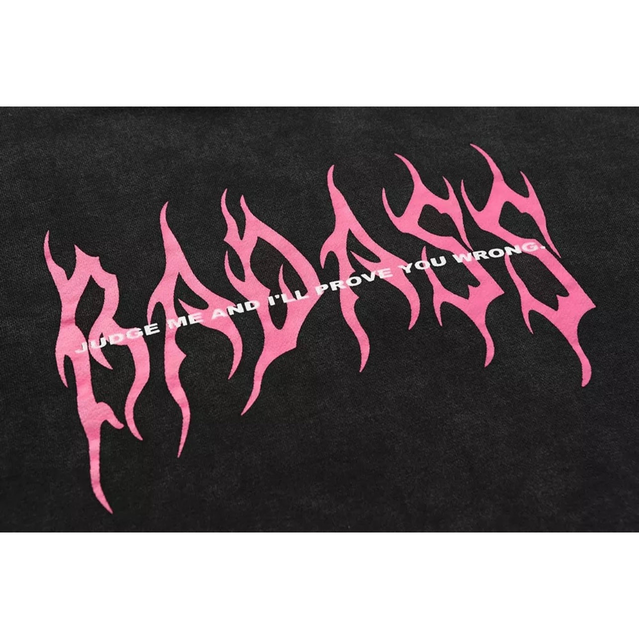 “BADASS” Hoodie Kawaii Side
