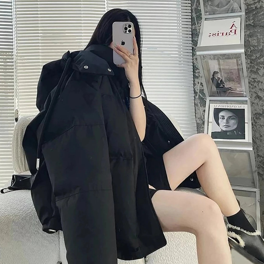 Japanese Fashion Winter Jacket Kawaii Side