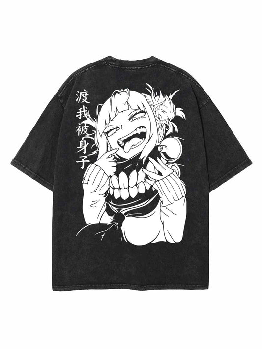 2-SIDED HIMIKO TOGA VINTAGE OVERSIZE TEE Kawaii Side