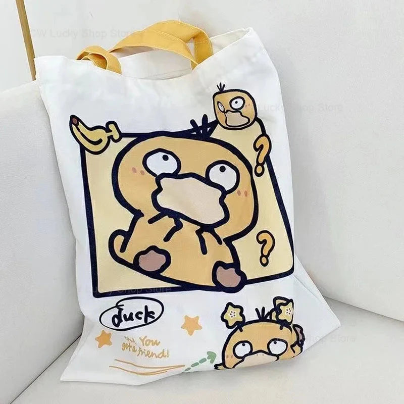 Bolsa Cartoon Grande Bolsas e Mochilas GatoGeek Psyduck