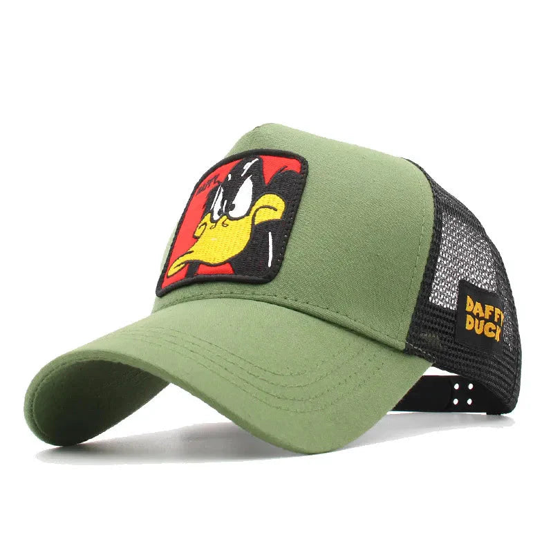 Boné Trucker Cartoon Boné GatoGeek Verde