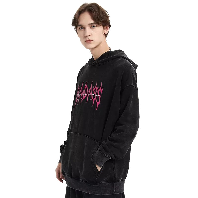 “BADASS” Hoodie Kawaii Side