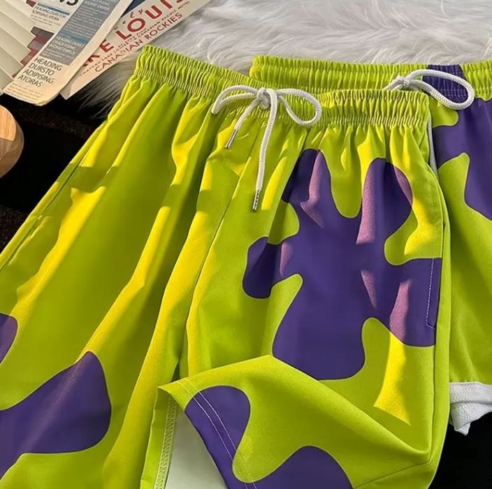 Coral Sports Shorts Kawaii Side