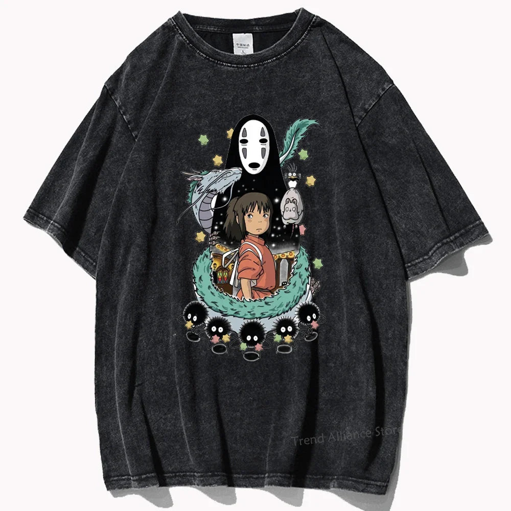 Camiseta Totoro Harajuku Retro Camiseta GatoGeek