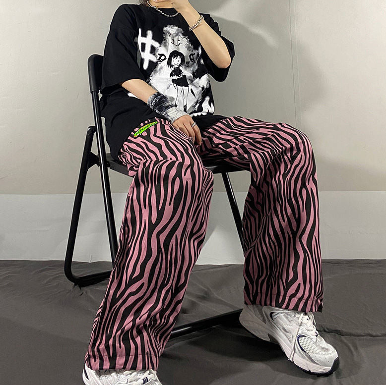 Zebra Print Pants Kawaii Side