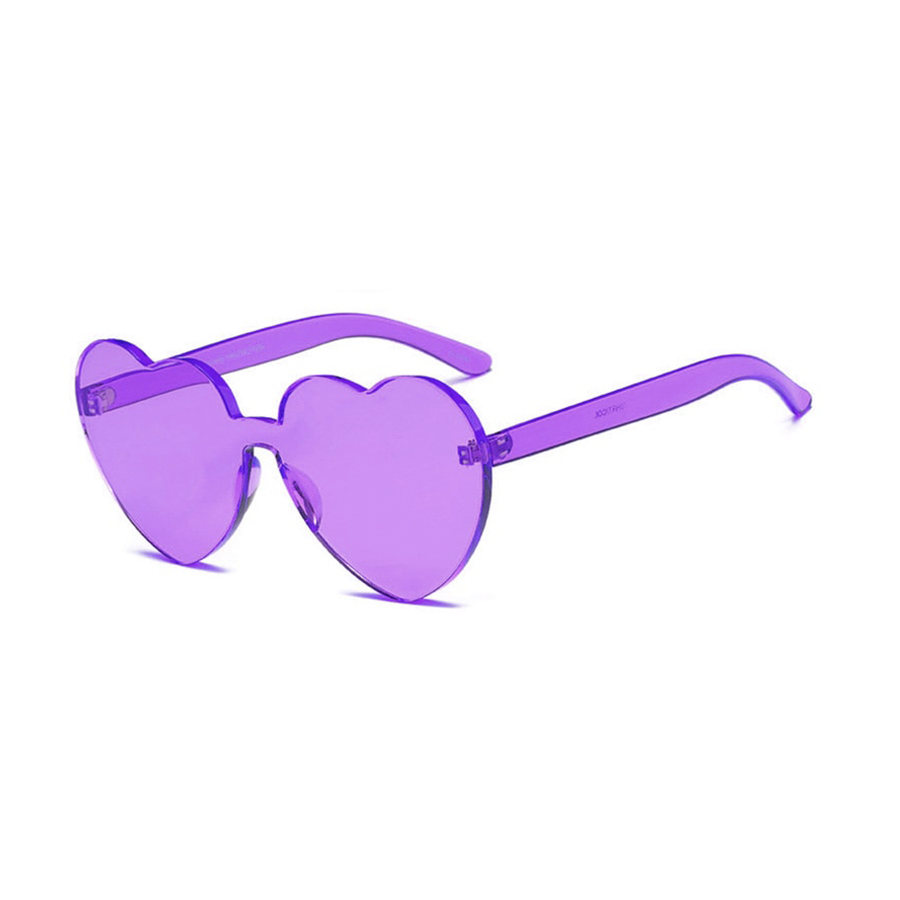 Oversize Heart Shaped Sunglasses Kawaii Side