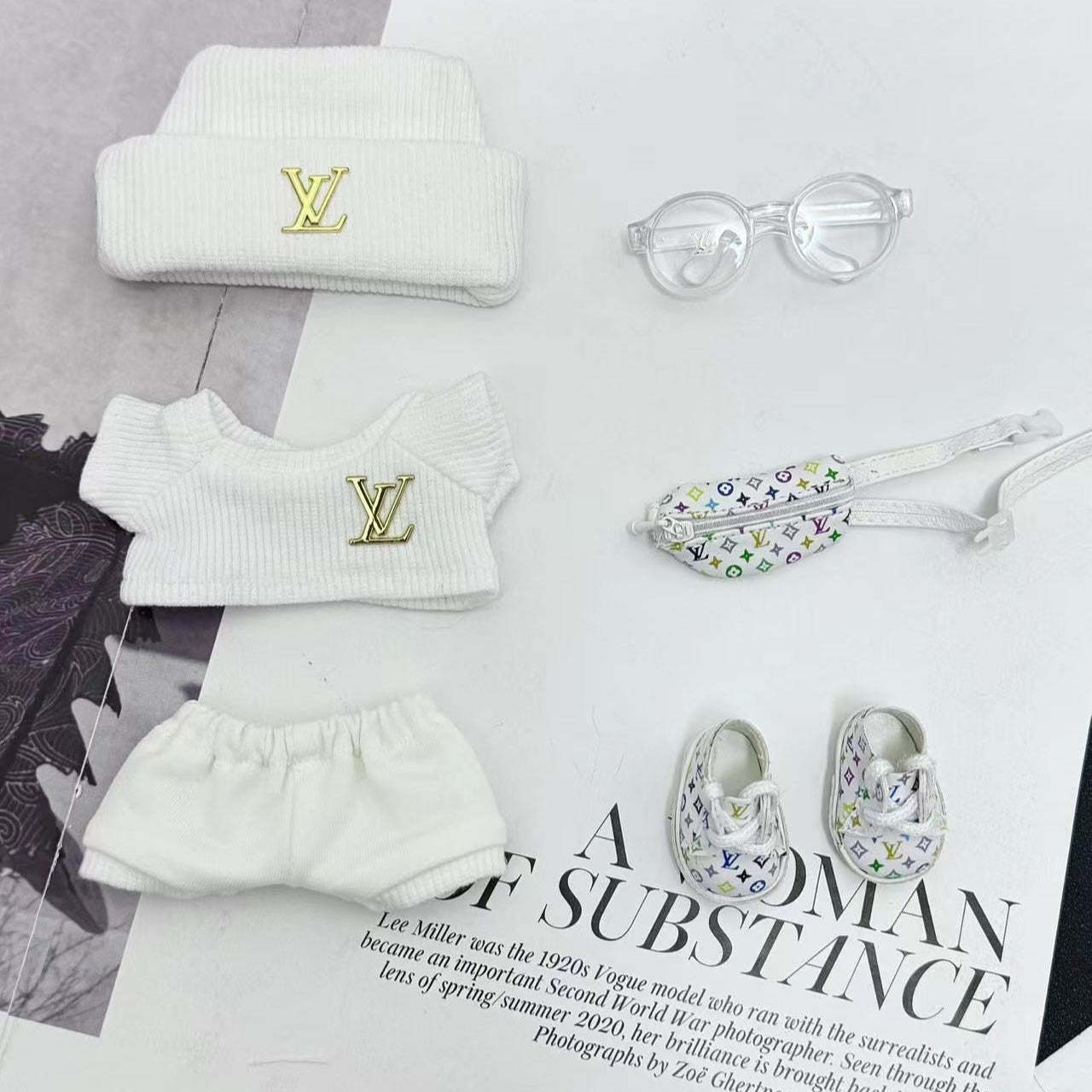White Multicolor Monogram Louis Vuitton - (Labubu Not Included)