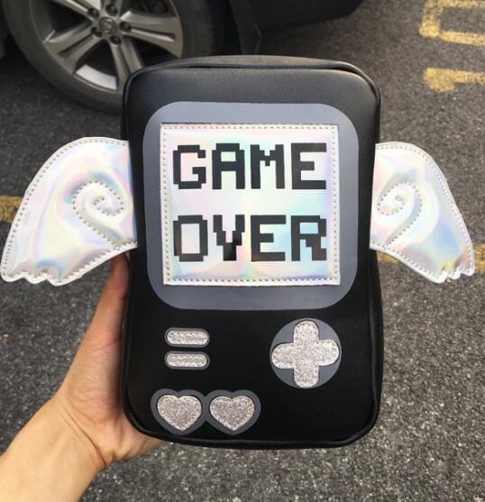 Game Over Crossbody Wings Bag Kawaii Side