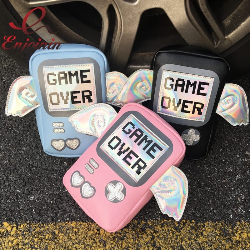 Game Over Crossbody Wings Bag Kawaii Side