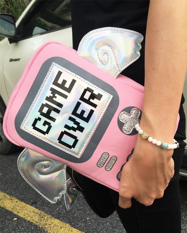 Game Over Crossbody Wings Bag Kawaii Side