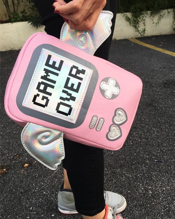 Game Over Crossbody Wings Bag Kawaii Side