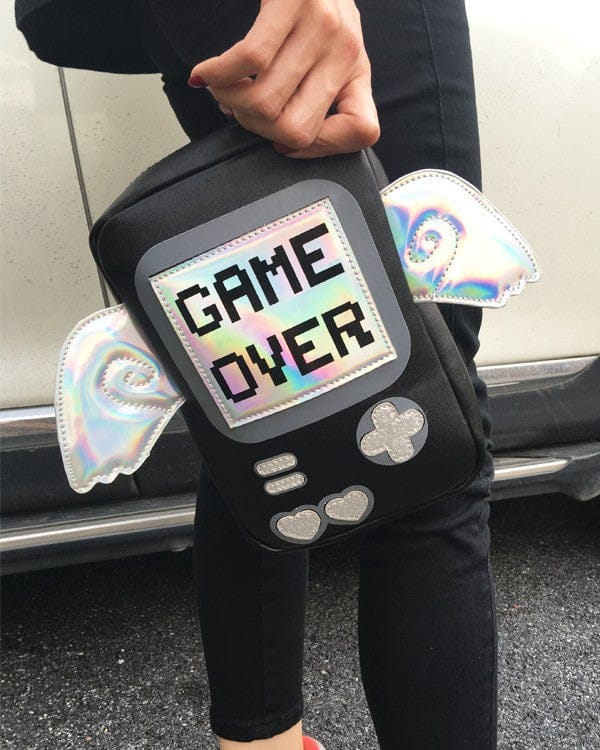 Game Over Crossbody Wings Bag Kawaii Side