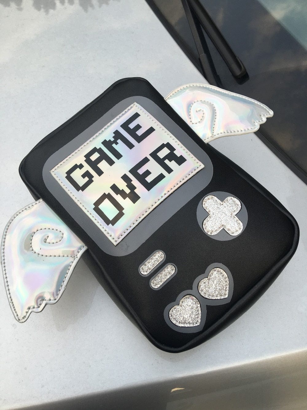 Game Over Crossbody Wings Bag Kawaii Side