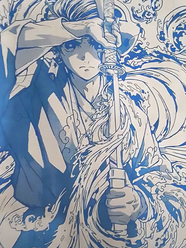 TANJIRO WATER BREATHING 2-SIDED VINTAGE TEE Kawaii Side