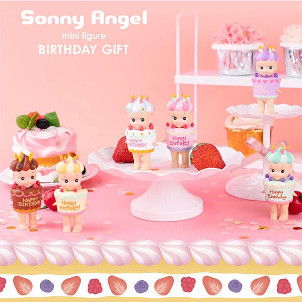Sonny Angel Collectable Mini Cherub Figurines Happy Birthday Gift Series Blind Box