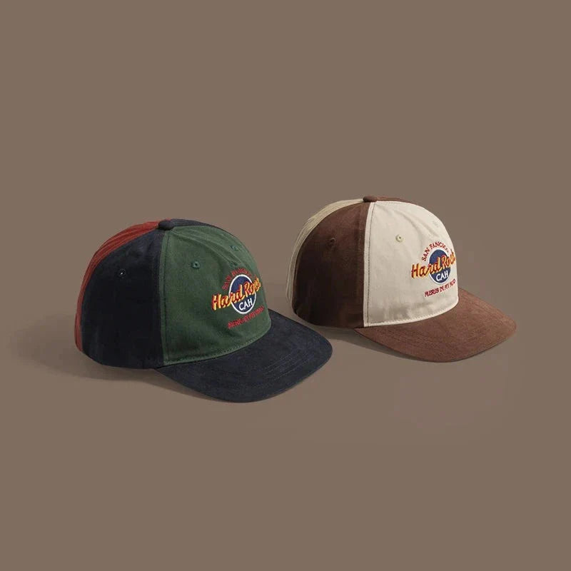 Summer Spring Tide Brand Ins Korean Hat Female Hip-hop Contrasting Color Flat-brimmed Men Street Parent-child Baseball Cap GatoGeek