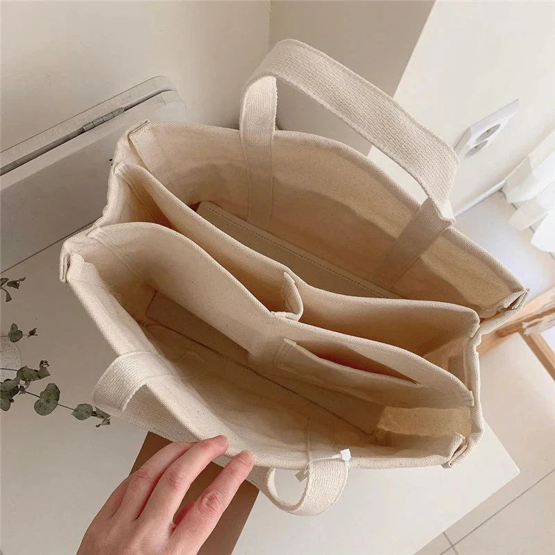 Women's Bag Canvas Large Capacity Multi Tote Handbag Layer Function Crossbody Bag Women's Handbag Shopping GatoGeek