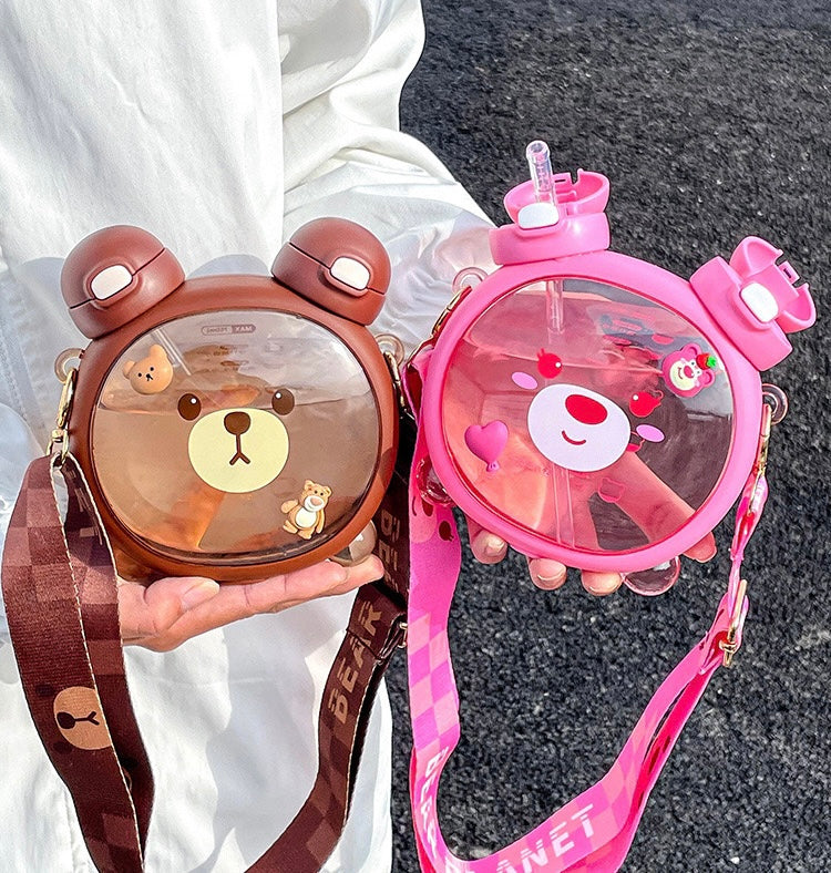 Kawaii Double Sided Bear Pastel Bottle (750ml) Kawaii Side