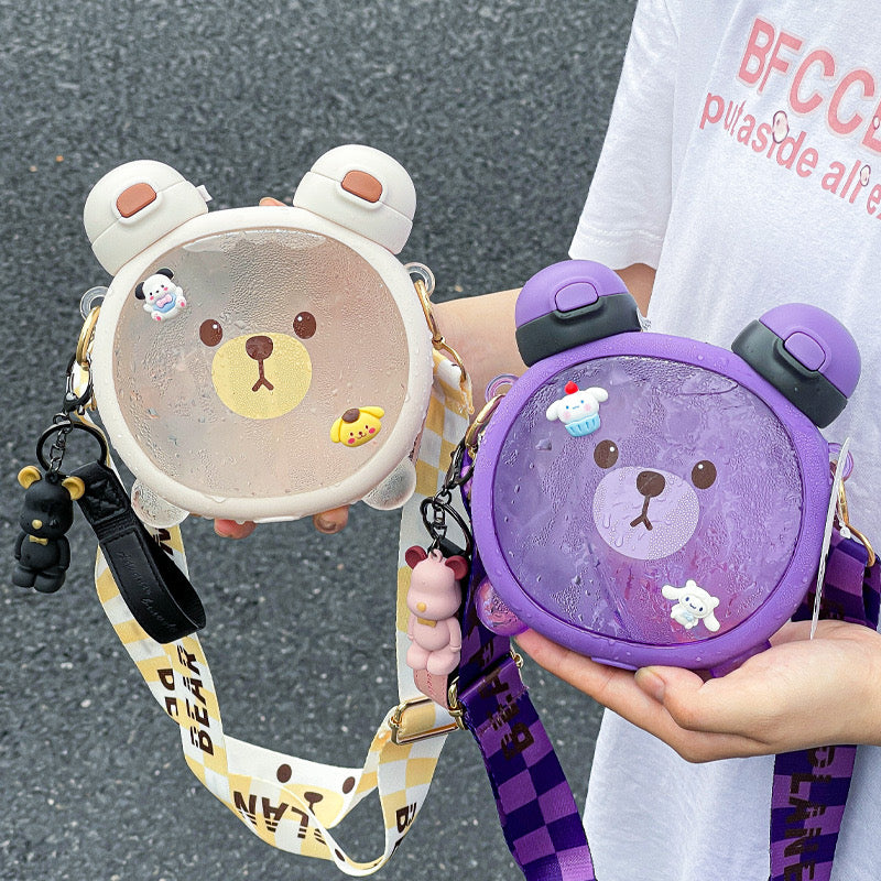 Kawaii Double Sided Bear Pastel Bottle (750ml) Kawaii Side
