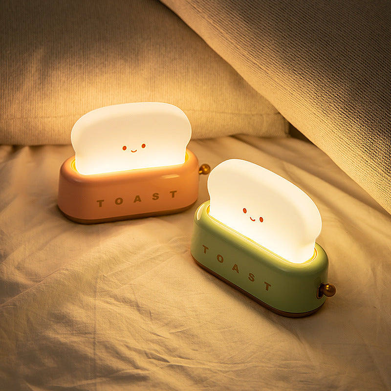 Kawaii Bread Toast LED Night Lamp – Limited Edition Kawaii Side