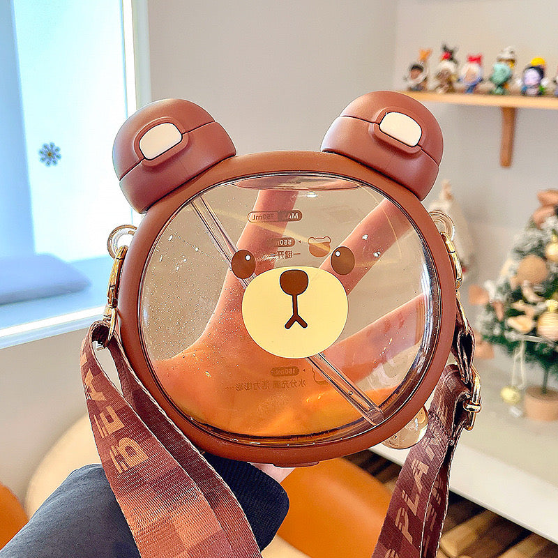 Kawaii Double Sided Bear Pastel Bottle (750ml) Kawaii Side