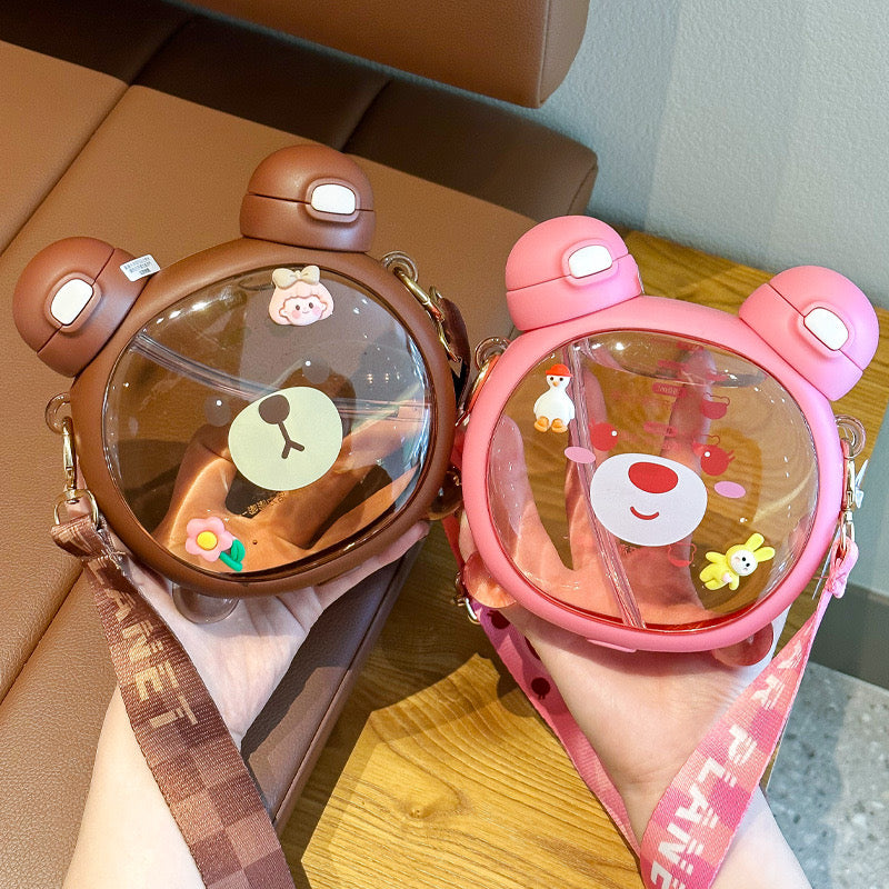 Kawaii Double Sided Bear Pastel Bottle (750ml) Kawaii Side